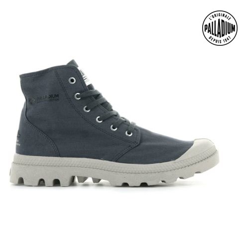 Bottes Palladium Pampa Hi Organic II Femme Bleu Marine | FR EGM423U